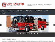 Tablet Screenshot of greatplainsfire.com